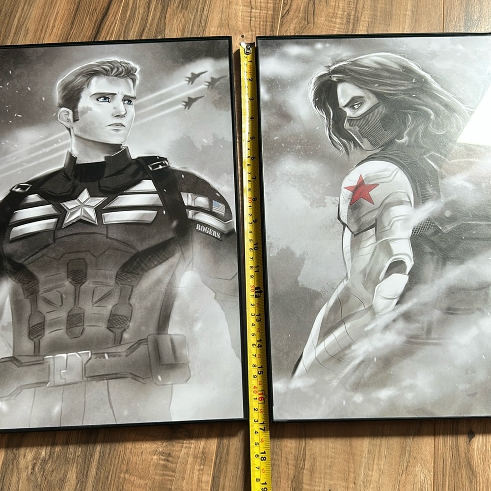 2 Art Prints😍 Winter Solider and Captain America! - Picture 7 of 8